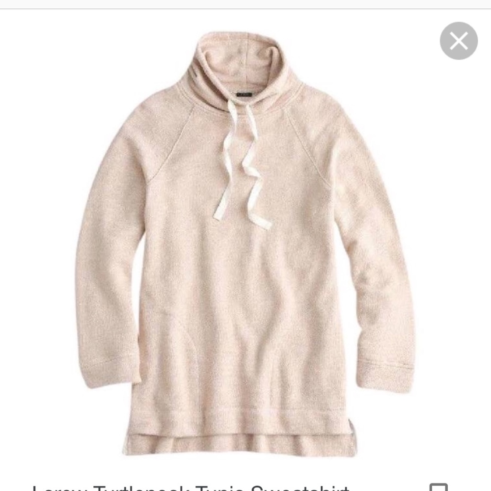 J. Crew Turtleneck Tunic Sweatshirt *NWT*